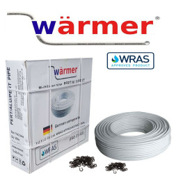 16MM PERT AL PERT UFH PIPE 100M ROLL +PIPE STAPLES  WRAS APPROVED