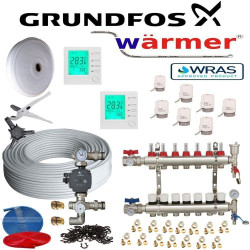 Grundfos Underfloor Heating 120-130sqm Multi KIT- Water Wet 5 Layers Pipe