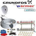 Grundfos Underfloor Heating 160-170sqm Multi KIT- Water Wet 5 Layers Pipe