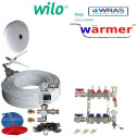 Wilo Underfloor Heating 40-50sqm Multi KIT- Water Wet 5 Layers Pipe