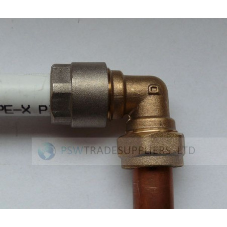 ELBOW REDUCER 16MM PEX PIPE TO 15MM COPPER PIPE