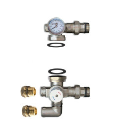 Warmer System Pre-Assembled Thermostatic Controller Blending Mixing Valve For Underfloor Heating Manifold With Adjustable Contro