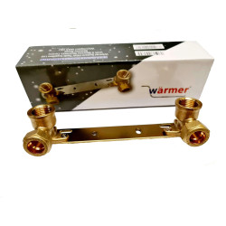 Wärmer System 15mmx1/2'' Concealed Shower Wall Bracket Fitting Fixing Plate for Exposed Shower Bar Shower Fixing Kit Shower Valv