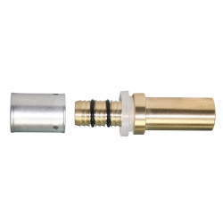25mm Plastic x 22mm Brass U Type Straight Press Fittings Crimping Fittings for MLCP Pipe