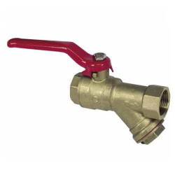 1 water ball valve with oblique filter