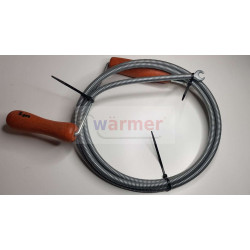 Flexible Sink Drain Snake Pipe Cleaning Spiral Cleaner Tool Sewage Spring 9mmx2m Rotating Wooden Handle